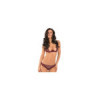 Ensemble bordeaux demi-bonnets et culotte ouverte 